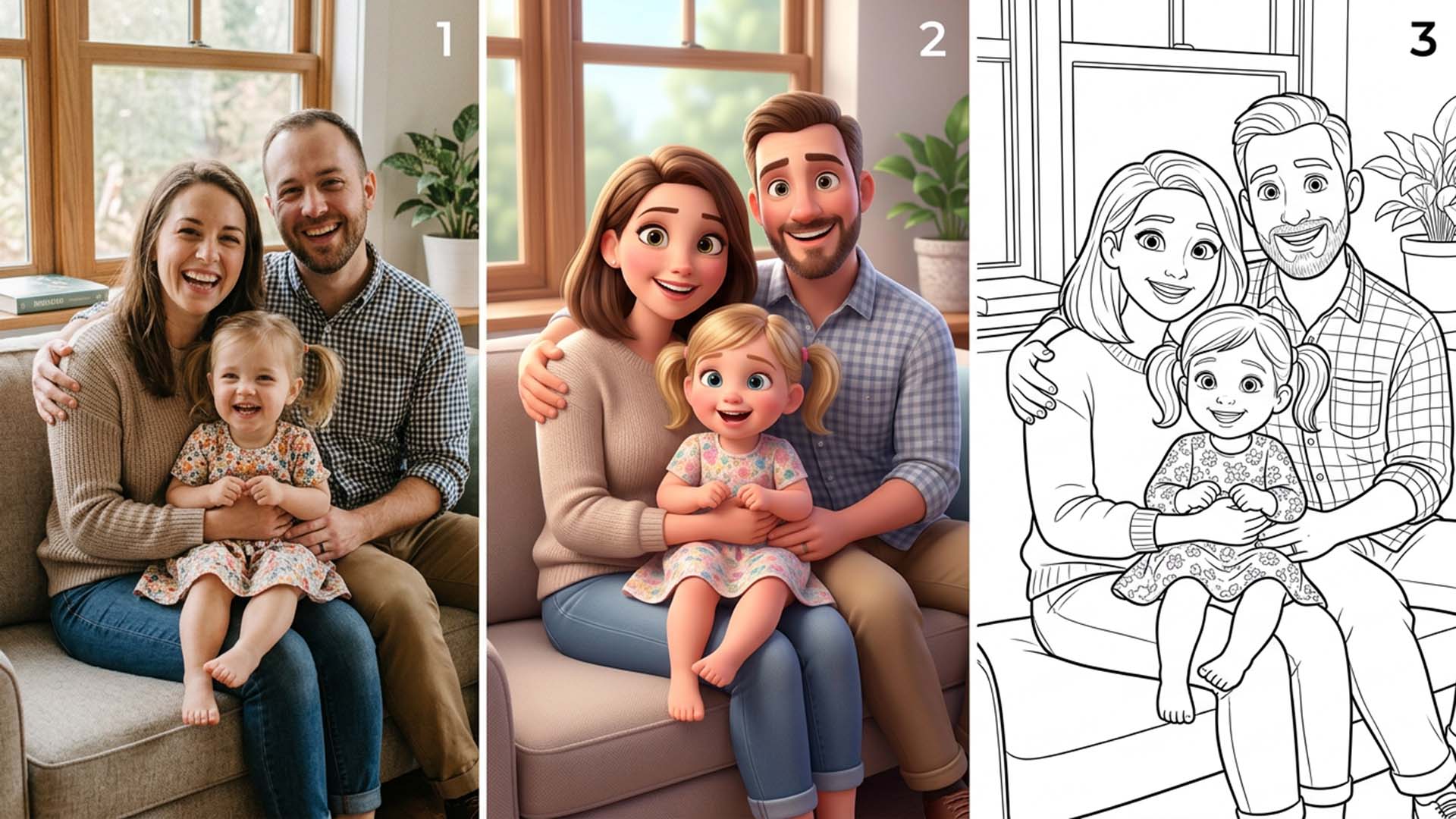 портрет в стиле Pixar